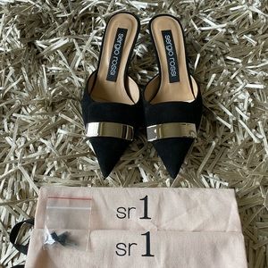 NEW Sergio Rossi SR1 Mules